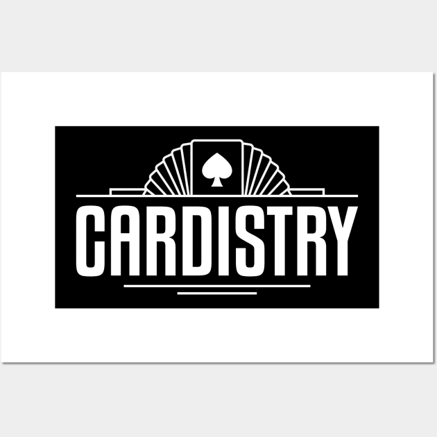 The Cardistry - White Version Wall Art by FunkyHusky